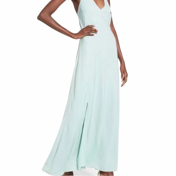 Storee Dresses | Ntw Storee Light Aqua Long Maxi Dress Size Medium | Color: Blue/Green | Size: M | Jennas_World's Closet